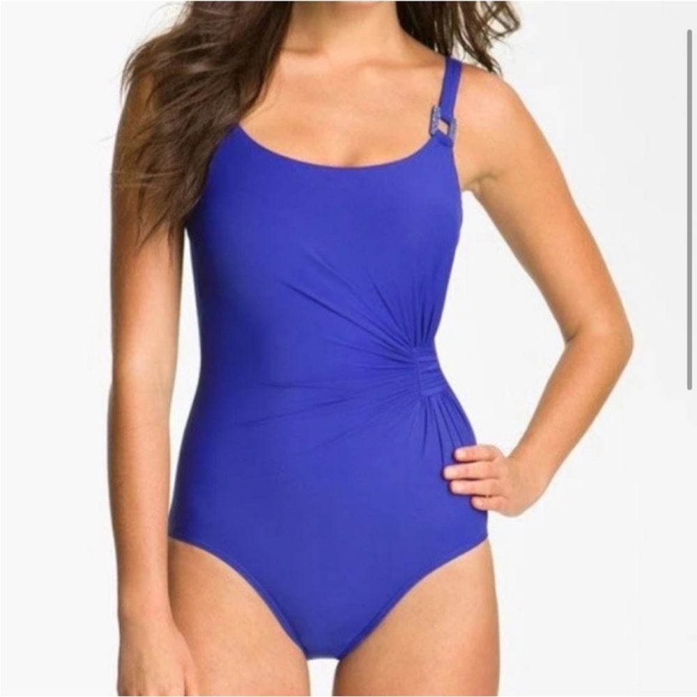 Miraclesuit Blue One Piece Swimsuit